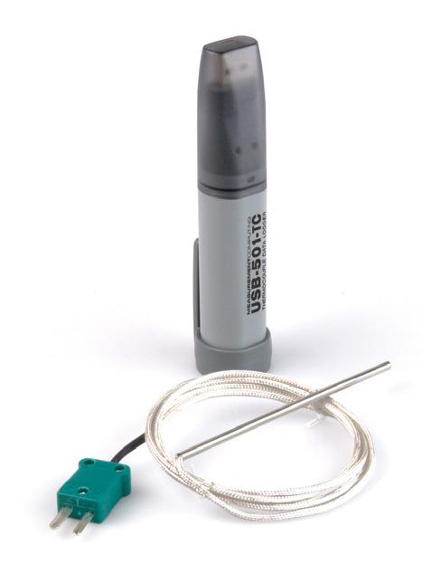 USB-51-TC Thermocouple Logger Probe measurement range K-type thermocouple: 2 C to 135 C ( 328 F to 2462 F) J-type thermocouple: 2 C to 119 C ( 328 F to 2174 F) T-type thermocouple: 2 C to 39 C ( 328