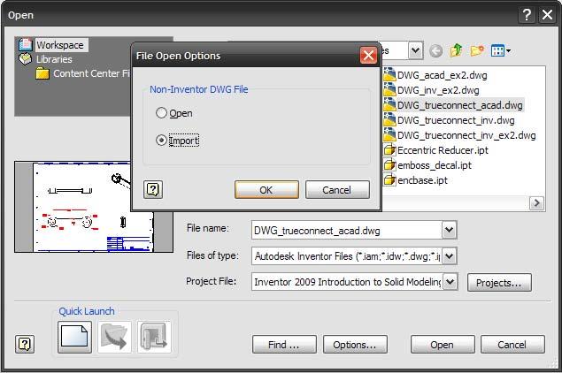 Importing the Data Leveraging D Data in 3D Modeling 3 Once the D data is validated for import into Inventor we can begin the migration process.