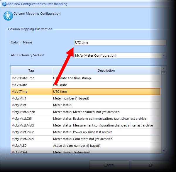 Export Configuration (Advanced) Column Mapping Configuration EAFC Export Utility
