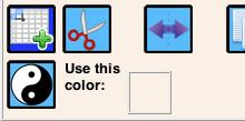 Weft. If you choose to apply a warp color to the weft, it will not automatically be added to the weft color choices, but will be saved in the weft when you save your new draft.