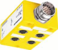 TURCK Industrial Connectivity Products multibox eurofast Junction Boxes, 4-Ports Rugged Plastic Housing with Flush Connectors Available with or without LEDs Quick Disconnect or minifast Connector 4-,
