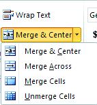 Set Column/Row Width/Height with Mouse To change the width of one column/row 1. Place you cursor on the line between two rows or columns. 2.