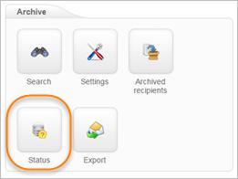 Email Archiving Email Archiving To use the Archiving features you must ensure that your domain has been added to the system and the Archive product has been enabled for your domain.