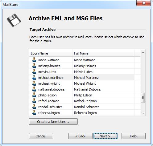 Archiving Emails from External Systems (File Import) 29 At the last step, a name for the new archiving profile can be specified.