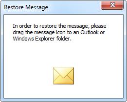 Accessing the Archive with the Microsoft Outlook integration 64 Email Display To view an email which was returned by one of the search functions described above, simply click on it.