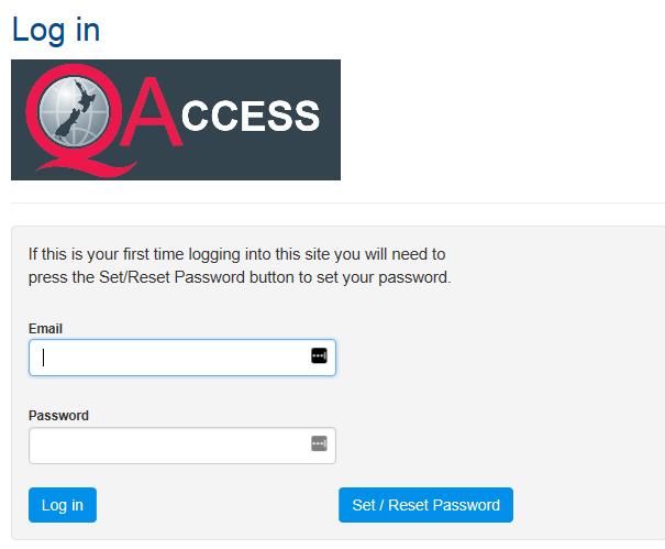 How to Log in for the First Time and Set your password You must have access to your email account to reset your password. 1.