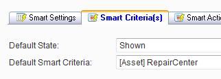 Smart Criteria Sub-Tab The Smart Criteria Sub-Tab on the Smart Elements Tab allows you to enable and define the smart criteria filtering features that will be available in the Report Preview Window.