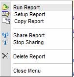 The reports will be displayed in alphabetical order by default.