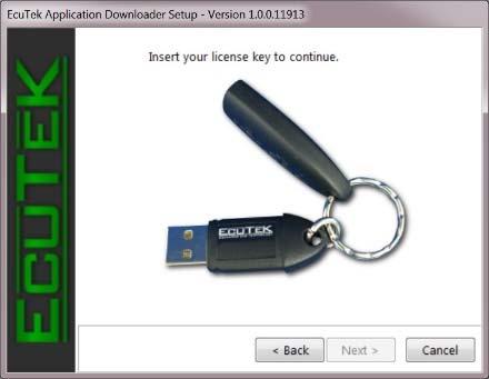 verify the driver installation with the following window: 4.