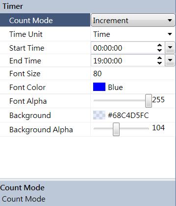 You can switch the count mode to Decrement and Increment, the time unit to Day and Time.