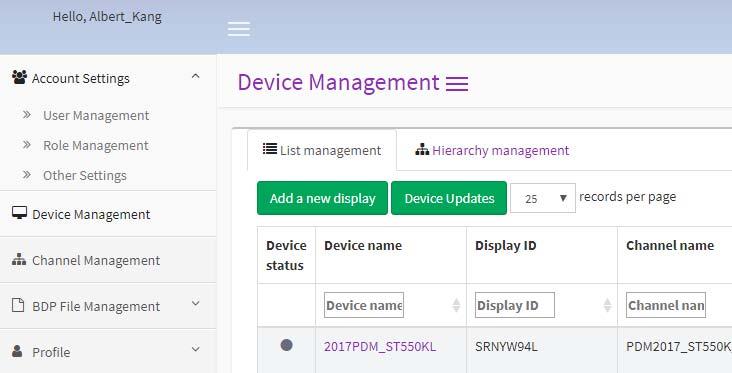 For more information about Channel, see Channel Management on page 63. Device updates 1.