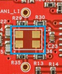 Hardware 3.2.5 Choke Footprint A footprint for a common-mode signal suppression choke is available on the shield board for both the transceiver circuits, but these are not populated.
