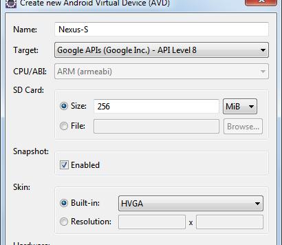 Creating an Android Virtual Device (AVD) You should test