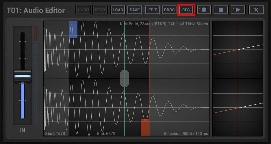 Please also take note that if you move the Selection Markers in the main Waveform,
