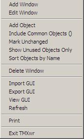 Import GUI See the Import GUI section above for a complete description of this function. Export GUI See the Export GUI section above for a complete description of this function.