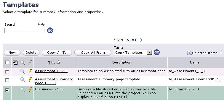 Using a Template to Show ToolBook Content Using a Template to Show ToolBook Content Templates are used to display content in TotalLCMS.