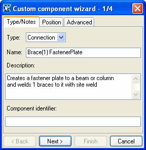 3. Use area select to select all the objects belonging to the component (, click Next> on the wizard