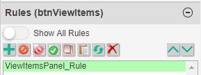 4. In the Rules pane, click on the Add icon to add a new rule, the Rule Manager s dialog will open. 5. Add a new rule as follows: C. Keep the Event Type to onload. D.