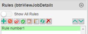 18. Add a new rule as follows: C. Change the Event Type to onchange. D. In the Action section, type the following script: onclick(btnviewcontacts, showformview('contacts')) E. Save the rule. 19.