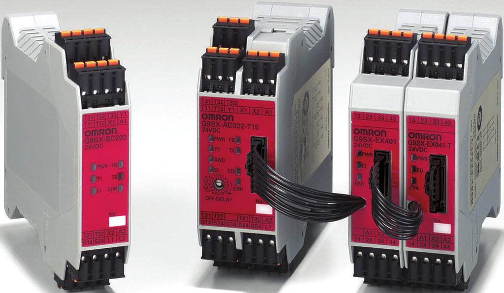 Flexible Safety Unit G9SX Logical Function Adds Flexibility to I/O Expansion Facilitates partial or complete control system setup. Solid-state outputs (excluding Expansion Units).
