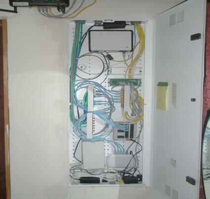 placed where the in unit cabling demarks within