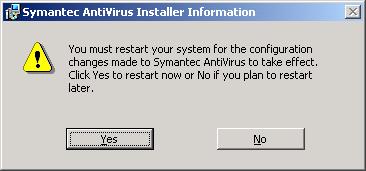 14. When installation is finished, it will prompt you to restart (Figure 10). Figure 10. Installer Information Screen Shot CONFIGURATION For normal operation on Cisco CallManager 3.