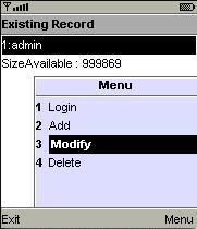 8-1.2.3 Modify the Login Information of DVR You can use the Modify command to change the login information of DVR.