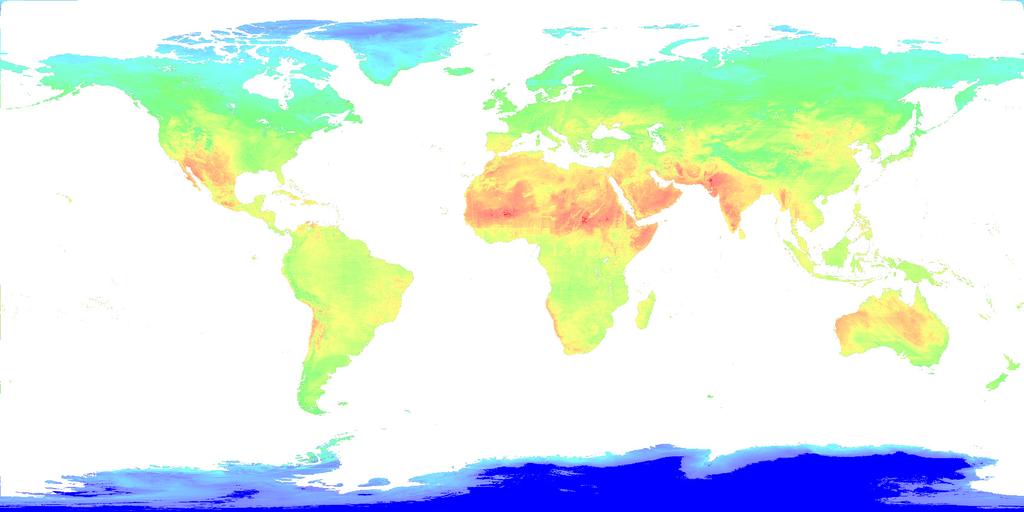 Fig. 7. Fig. 8. A heat map of temperature in the whole world generated by SHAHED Heat map of temperature viewed on Google Earth to show the change of values over time 1.