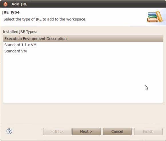 The window displays the JRE definition panel. 5. In the Definition File field, click File to open a file chooser window.