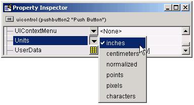 Adding Components to the GUI 2 Click the + sign next to Position. The Property Inspector displays the elements of the Position property.
