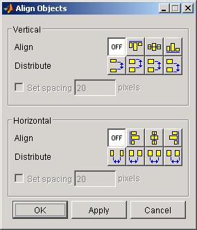 Aligning Components The alignment tool provides two types of alignment operations: Align Align all selected components to a single reference line.