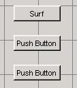 2 Creating a GUI with GUIDE 4 Click outside the String field. The push button label changes to Surf.