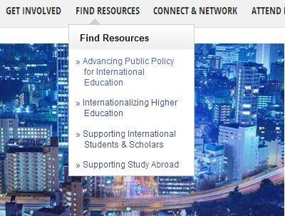 Supporting International Students and Scholars, and click.