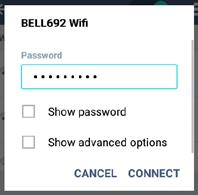 When you select an open network, you will be automatically connected to the network.