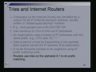 (Refer Slide Time 39:02) Now you are all perhaps familiar that each computer on internet has an internet or an IP address which is a 32-bit number. So type google.com. You can use nslookup to find out the IP address.