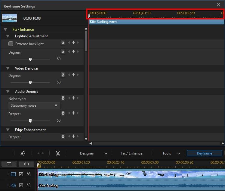 Editing Your Media You can resize the timeline ruler and move the timeline slider, just like on the main timeline.