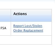 How do I report a missing health payment card or request