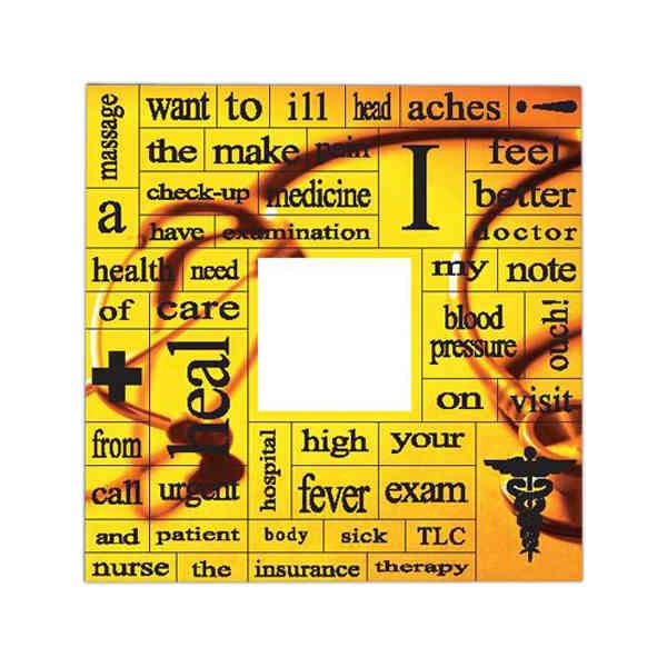 Healthcare - Message magnets with 2" x 2" square magnet and 49 magnetic words.