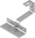 Roof fixings For tiled roofs 201.5.150x60W Roof hook standard, small measures plate 150 x 60 x 4 mm hook 30 x 5 mm height 130 mm 20 201.5.180x80W Roof hook standard measures plate 180 x 80 x 4 mm hook 40 x 6 mm height 130 mm 201.