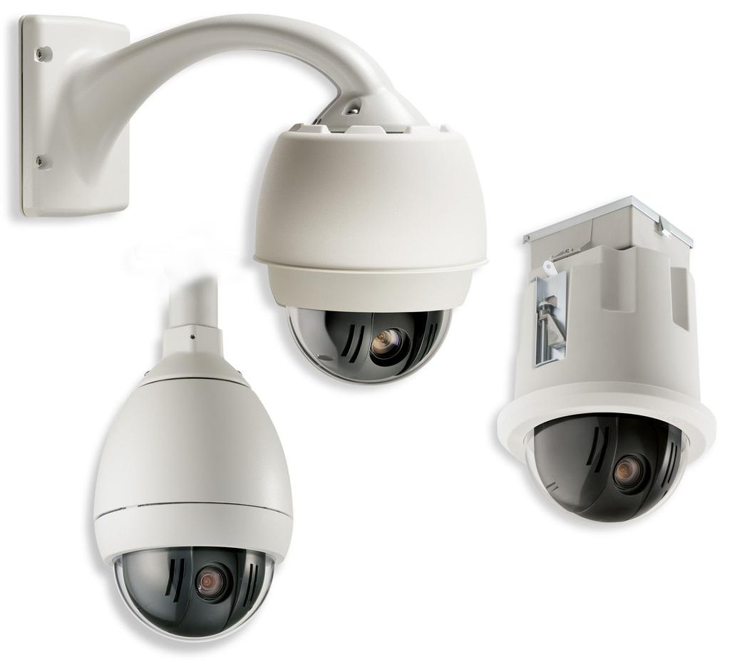 CCTV AutoDome 100 Series Fixed Camera System AutoDome 100 Series Fixed Camera System 540TVL fixed dome series Fully interchangeable CPUs, cameras, housings, communications, and mounts Color and