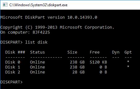 to format. A common scenario is that Disk 0 and Disk 1 are internal disks.
