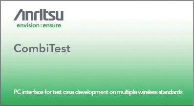Introducing CombiTest CombiTest is a software application used to remotely control Anritsu WLAN and Bluetooth test sets using a