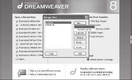 To take advantage of all of Dreamweaver s Web development features, you need to set up a Dreamweaver site that defines your development environment and tells Dreamweaver where files are located.