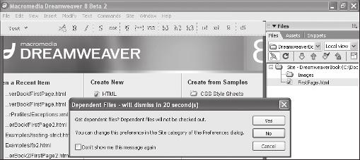 Dreamweaver provides a check-out system that requires a developer to check out a file before changing it and prevents anyone else from changing the file while it is checked out.