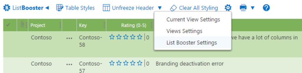 Disabling List Booster, Hiding List Booster Menu and Disabling Cross Page Queries for specific List or Document Library User can disable/enable List Booster plugin, hide/show List Booster menu