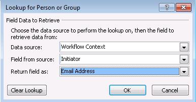 Click OK to the Lookup for Person or Group dialog box, and OK for the Select Users dialog box. To complete the email, type a Subject of Your document has been categorized.