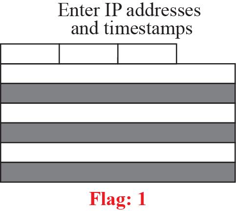 address and the timestamp Flag 3 : the IP addresses are given, and each