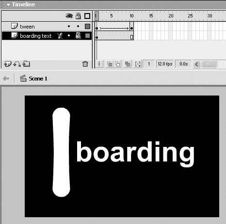 5. Shape Tweening Macromedia Flash MX H O T 1. Shape Tweening Text In the steps that follow, you will create an animation of a snowboard changing into the letter X.