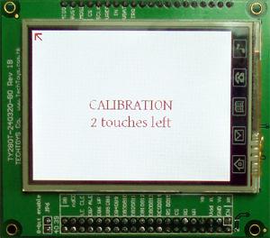 One may find out the maximum and minimum calibration values by holding KEY1 on PIC24-Eval-B2 board and press RESET. The following screen will be shown.