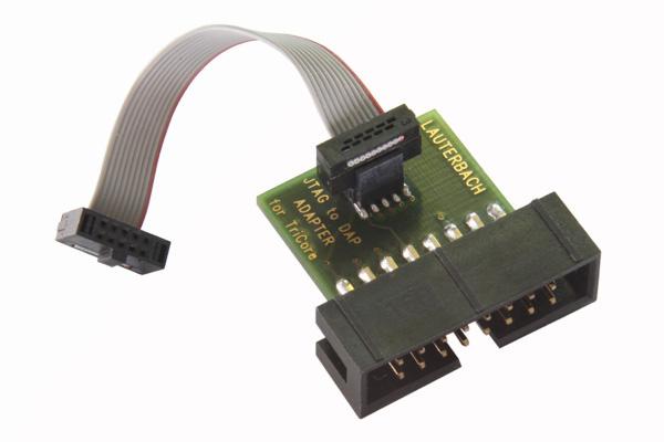 Converter 16-pin JTAG to DAP for TriCore/XC2000/XC800 The DAP converter is required for converting the DAP signals of the 16-pin OCDS bidirectional debug cable to the 10-pin Infineon DAP connector.